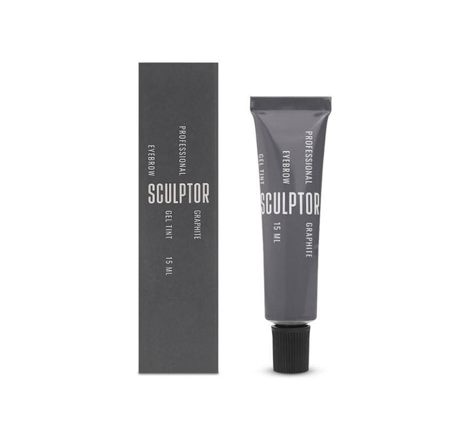 Гель краска Sculptor Lash (graphite) - графит 15 мл для окрашивания бровей - изображение 2