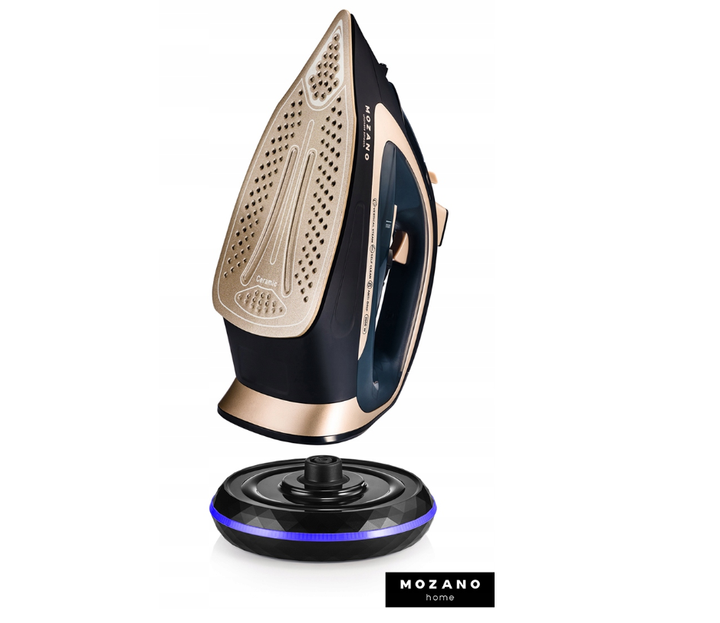 Беспроводной утюг Mozano Ultimate Smooth 2600 Вт Gold с керамическим покрытием - изображение 4