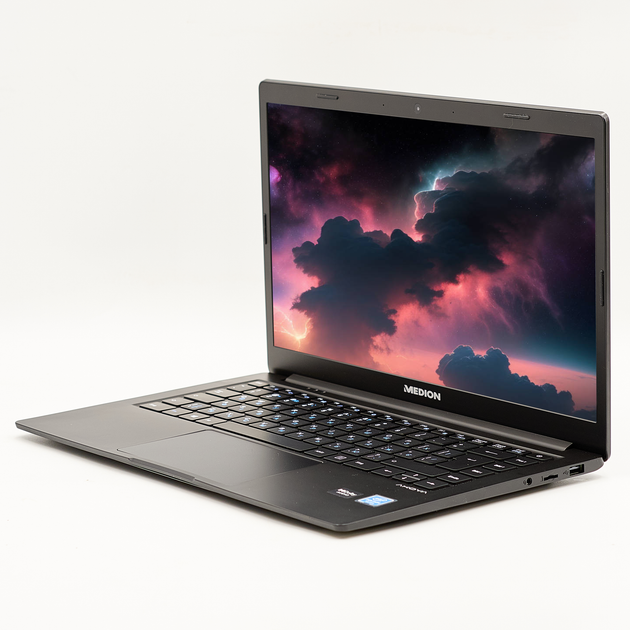 Ноутбук 14" Medion (Lenovo Group) Akoya E4252 Intel RAM 8 ГБ SSD 256 ГБ FullHD IPS Intel UHD Graphics б/в Метал Win10 (4384) - изображение 3