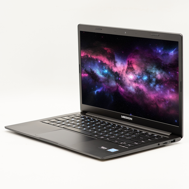 Ноутбук 14" Medion (Lenovo Group) Akoya E4252 Intel RAM 8 ГБ SSD 128 ГБ FullHD IPS Intel UHD Graphics б/в Метал Win10 (4143) - изображение 3