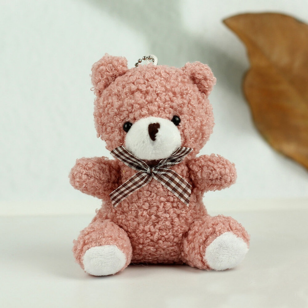 Брелок LEAN Toys Ведмедик 8 см Рожевий (5905991048510) - зображення 2