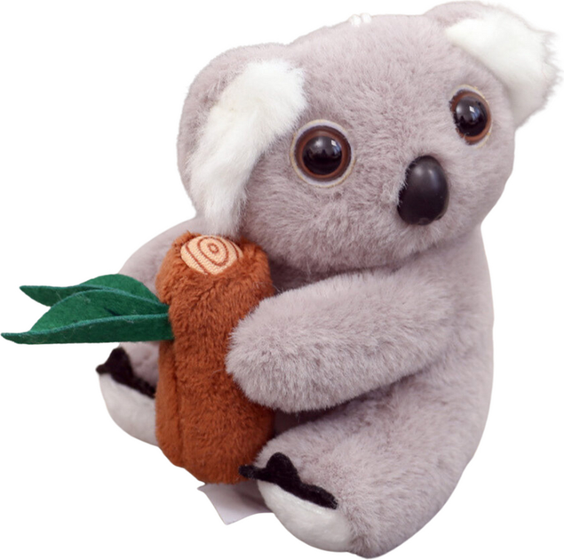 Brelok LEAN Toys Koala z gałęzią 12 cm Szara (5905991049203) - obraz 1