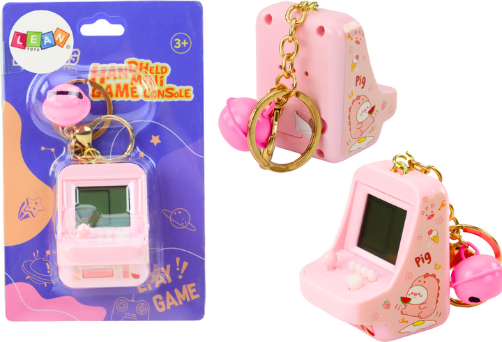 Brelok LEAN Toys Gra tetris 6 cm Różowy (5905991029489) - obraz 4