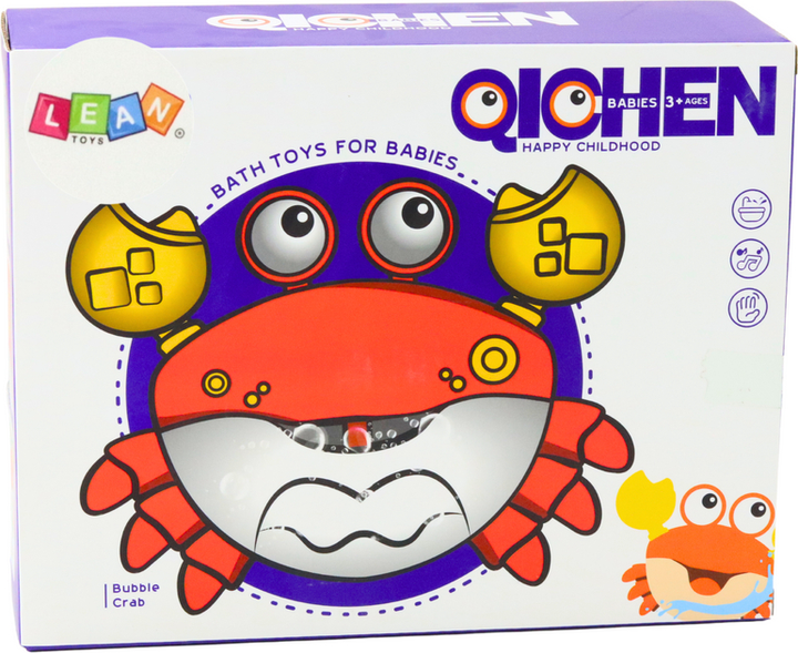 Maszynka do baniek mydlanych LEAN Toys Krab Czerwony 19952 (5905991013761) - obraz 1