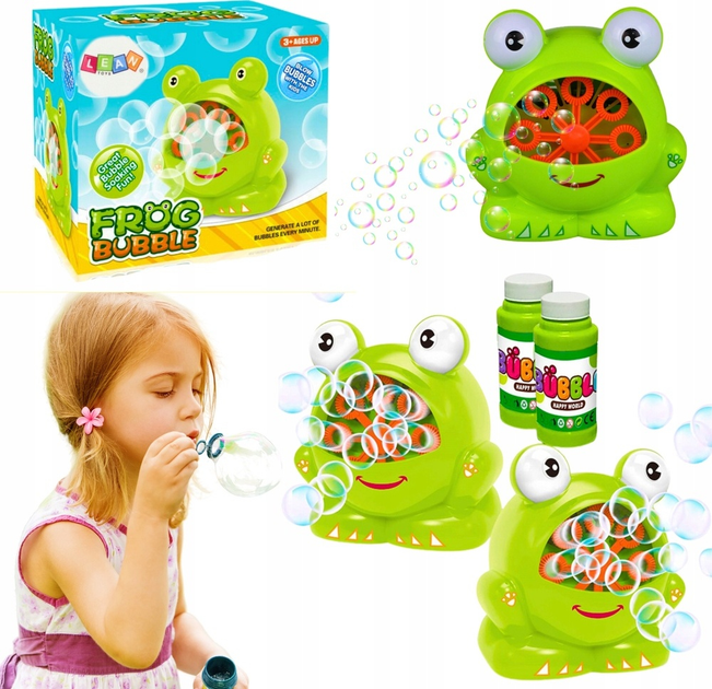 Maszynka do baniek mydlanych LEAN Toys Żaba 20514 (5905991028017) - obraz 2
