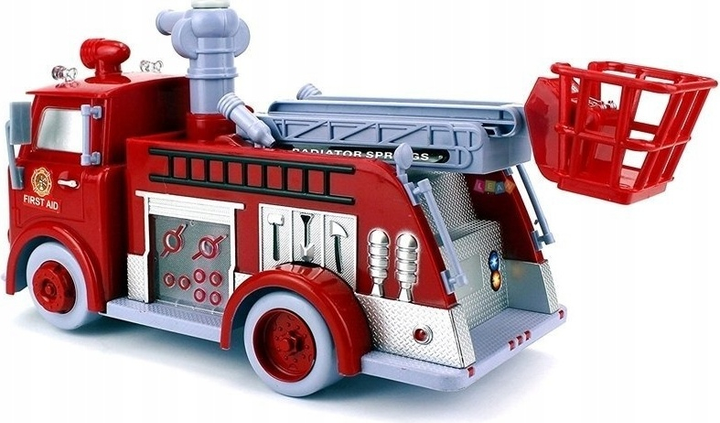 Maszynka do baniek mydlanych LEAN Toys Auto straż pożarna 763 (5904665996683) - obraz 3