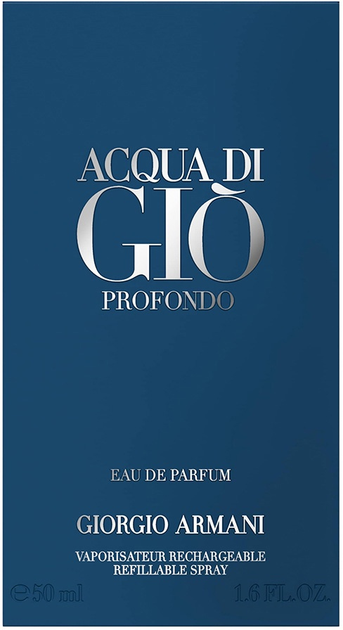 Парфумована вода для чоловіків Giorgio Armani Acqua Di Gio Profondo 50 мл (3614273953856) - зображення 3