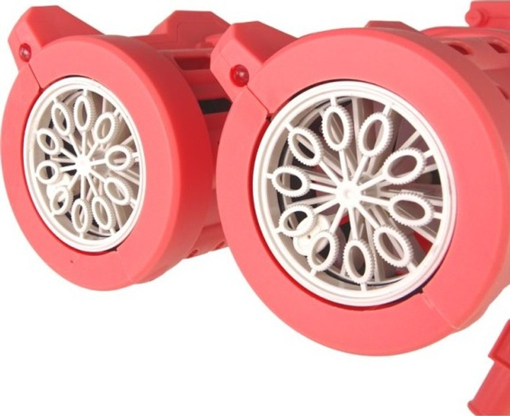 Maszynka do baniek mydlanych LEAN Toys Pistolet na statywie Różowy 14629 (5905515350846) - obraz 3
