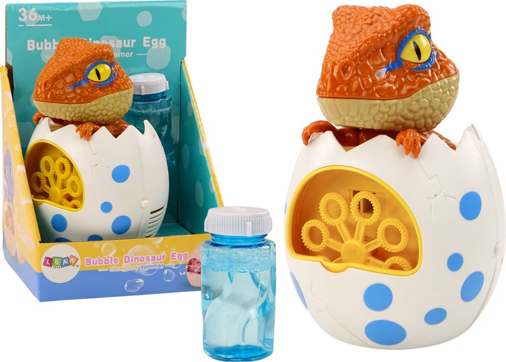Maszynka do baniek mydlanych LEAN Toys Dinozaur w jajku 18480 (5905991015284) - obraz 2