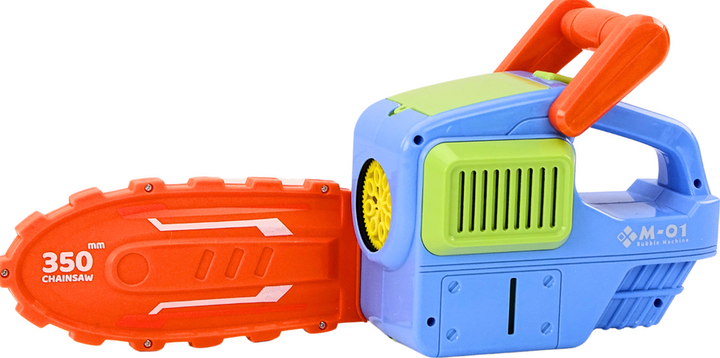Maszynka do baniek mydlanych LEAN Toys Piła łańcuchowa Niebieska 18461 (5905991021216) - obraz 3