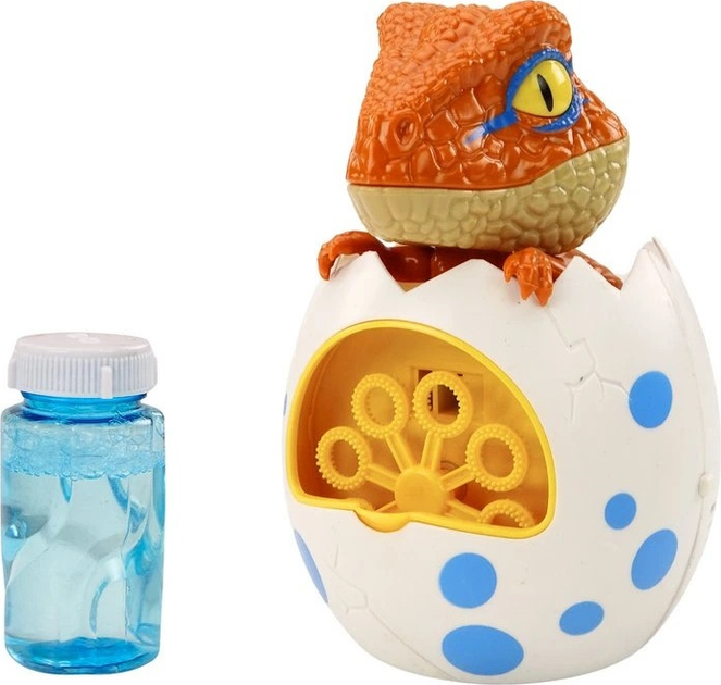 Maszynka do baniek mydlanych LEAN Toys Dinozaur w jajku 18480 (5905991015284) - obraz 3