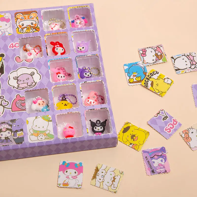 Подарочный игровой комплект набор адвент календарь с игрушками фигурками сюрпризами персонажем 40 фигурок (480799-Prob) Куроми - Фото 6 Подарочный игровой комплект набор адвент календарь с игрушками фигурками сюрпризами персонажем 40 фигурок (480799-Prob) Куроми - изображение 6