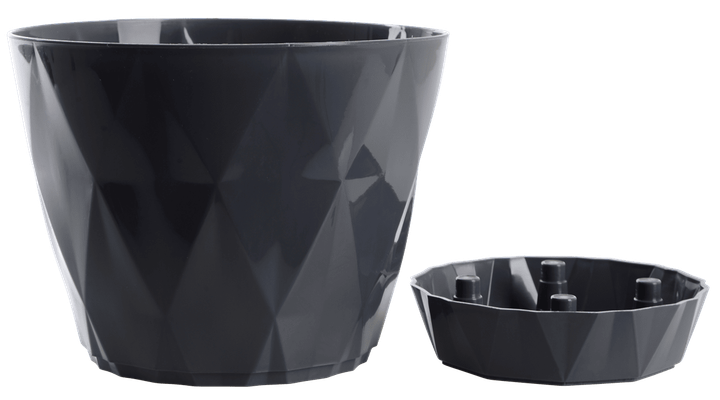Горшок для цветов Violet House Prizma DARK GREY 0198 (1.5л) - изображение 2