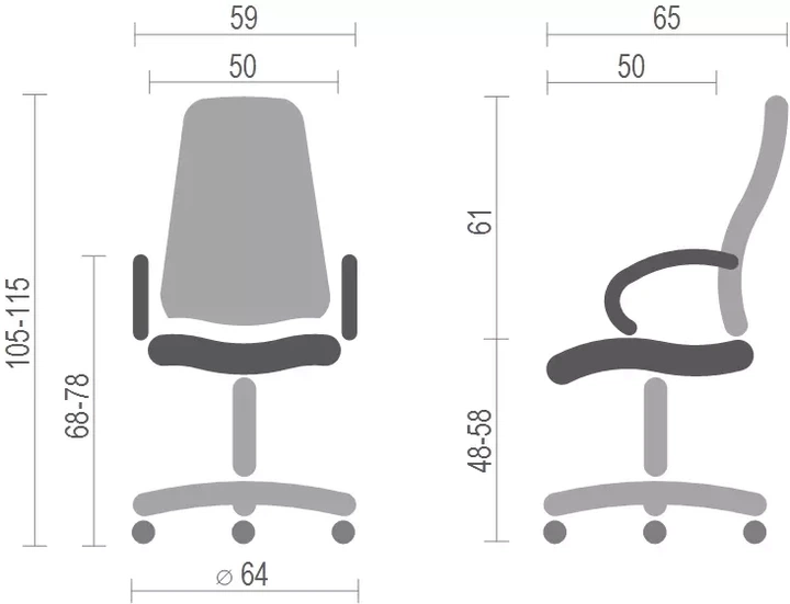 Кресло офисное эргономичное для дома АКЛАС Кап FX СН TILT Серый - Фото 15 Кресло офисное эргономичное для дома АКЛАС Кап FX СН TILT Серый - изображение 15