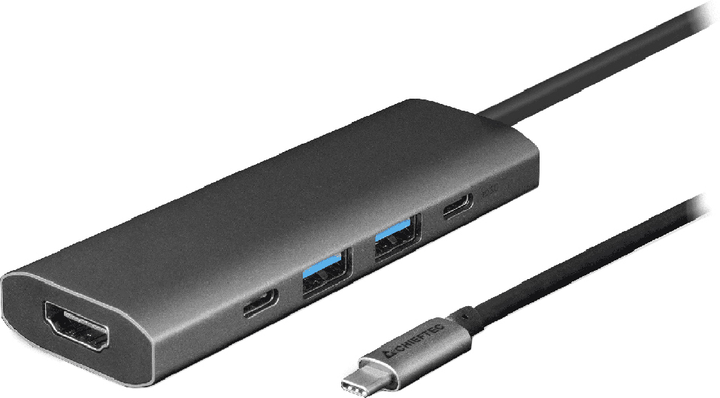 Hub USB Chieftec 5-in-1 DSC-502 USB3.2 Type-C - HDMI/USB 3.2x2/USB-C/PD 80W - obraz 1