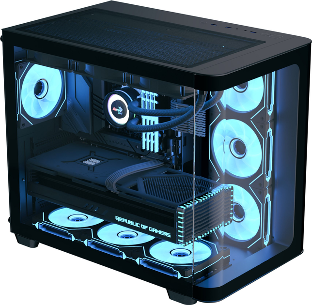 Obudowa AeroCool P500C-G-BK-v1 Black (ACCM-PN01043.11) - obraz 2