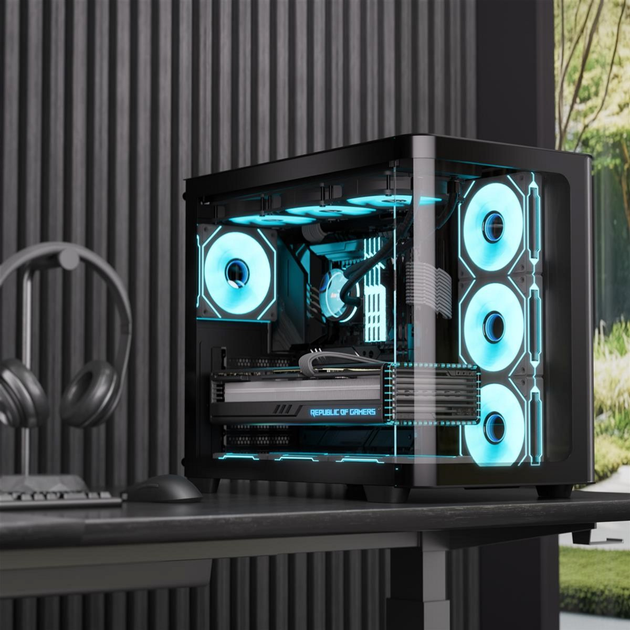 Obudowa AeroCool P500C-G-BK-v1 Black (ACCM-PN01043.11) - obraz 6