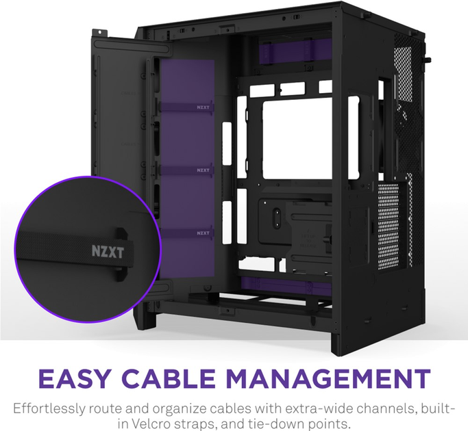Obudowa NZXT H9 Flow RGB Dual-Chamber Mid-tower Case All Black (CM-H92FB-R1) - obraz 9