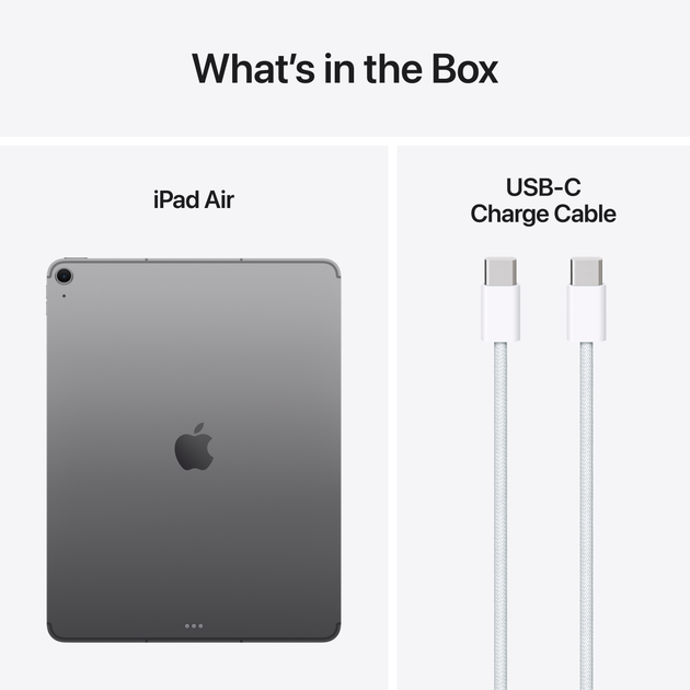 Tablet Apple iPad Air 13" M3 2025 Wi-Fi + Cellular 128GB Space Grey (MCJ14) - obraz 10