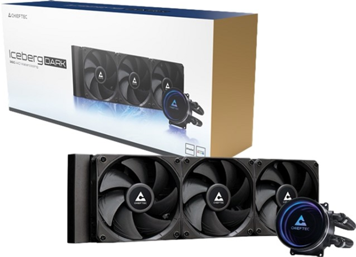 System chłodzenia wodnego Chieftec Iceberg 360 DARK (CLC-360-BLK) - obraz 4