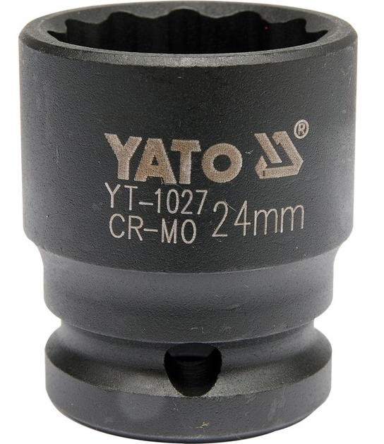 Nasadka udarowa YATO 12-kąt 1/2" 24 mm (YT-1027) - obraz 1
