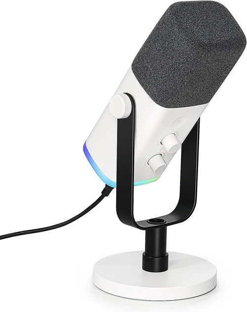 Fifine AM8 White (Dynamic, USB/XLR) – Динамический микрофон для профессиональной записи и стриминга - Фото 1 Fifine AM8 White (Dynamic, USB/XLR) – Динамический микрофон для профессиональной записи и стриминга - изображение 1