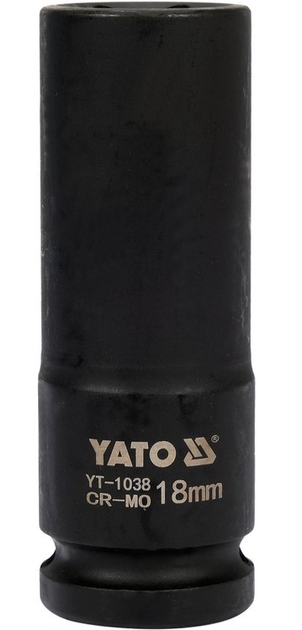 Насадка ударна подовжена YATO 1/2" 18 мм (YT-1038) - зображення 2