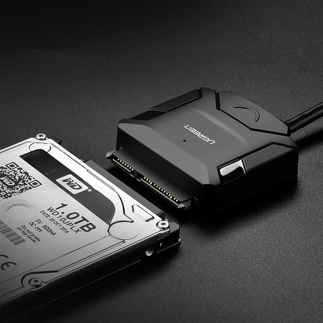 Adapter Ugreen CR108 USB 3.0 Type-A - SATA III (6957303826117) - obraz 5