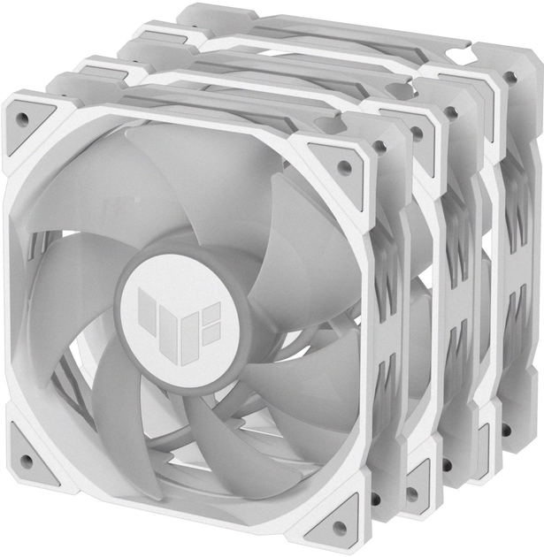 Zestaw wentylatorów ASUS TUF Gaming TR120 ARGB Triple Pack White (90DA0093-B09020) - obraz 6