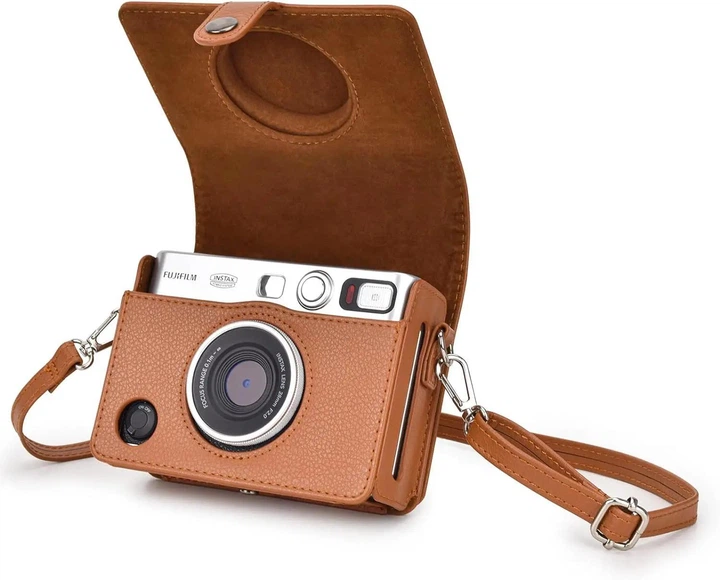 Подарочный набор камера Fujifilm Instax Mini EVO Brown, Фотобумага 20шт, Чехол, Фотоальбом 108 фото Коричневий (Подарочная упаковка) - изображение 10