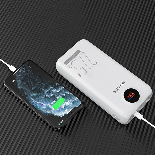Powerbank Romoss PSW30PF 30000mAh 22.5W White (6973693499205) - obraz 4