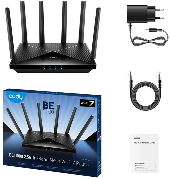 Маршрутизатор Cudy WR11000 Black (73-00579) - зображення 3