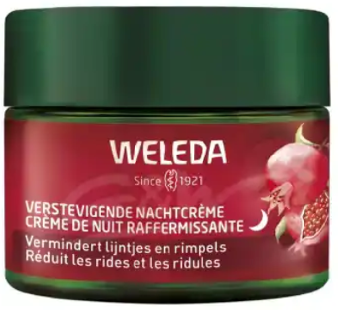 Крем від зморшок Weleda Pomegranate & Poppy Peptide Firming нічний 40 мл (4001638580199) - зображення 1