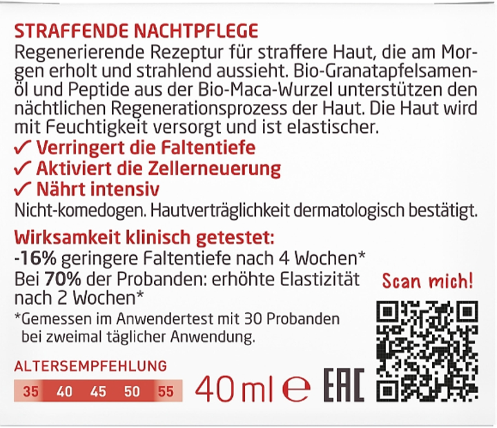 Крем від зморшок Weleda Pomegranate & Poppy Peptide Firming нічний 40 мл (4001638580199) - зображення 3