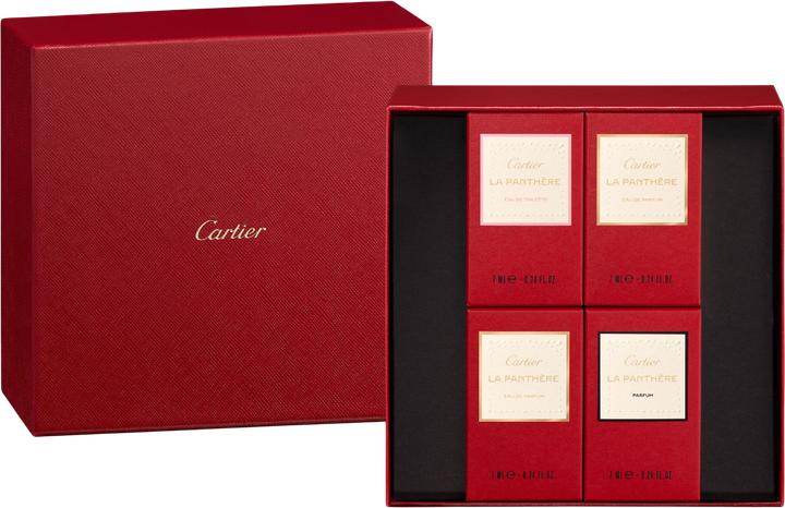 Набір для жінок Cartier La Panthere Мініатюра Туалетна вода 7 мл + Мініатюра Парфумована вода 2 x 7 мл + Мініатюра Парфуми 7 мл (3432240507327) - зображення 4