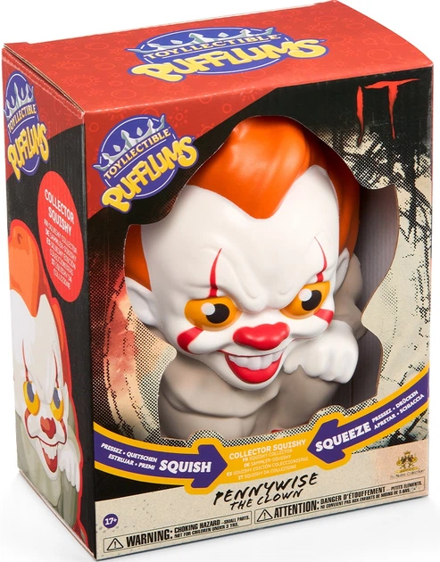 Іграшка антистрес The Noble Collection It Pennywise - Pufflums сквіш (Воно) 18.8 см (849421010362) - зображення 7