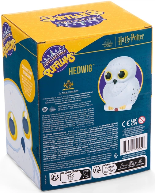 Іграшка антистрес The Noble Collection Harry Potter Hedwig - Pufflums сквіш (Гаррі Поттер) 18.5 см (849421010249) - зображення 6
