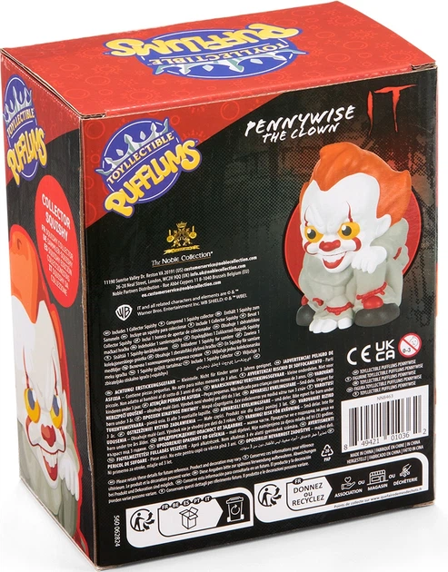 Іграшка антистрес The Noble Collection It Pennywise - Pufflums сквіш (Воно) 18.8 см (849421010362) - зображення 8