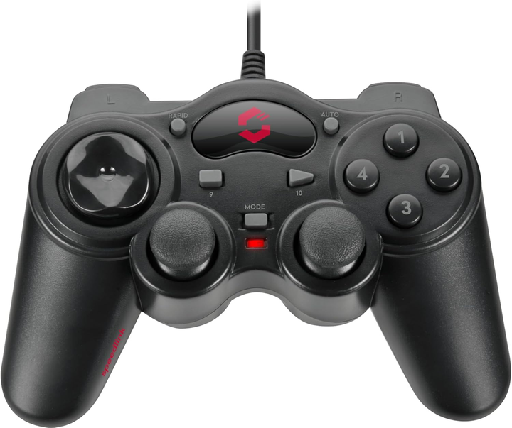 Przewodowy gamepad SPEEDLINK ThunderStrike PC Black (SL-6515-BK) - obraz 1