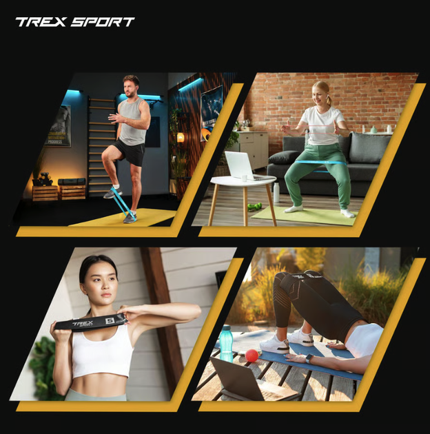 Набор резинок для фитнеса Trex Sport TX-065RBV 1-18кг - изображение 5