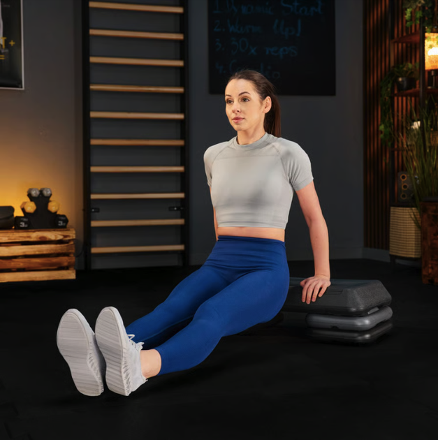 Степ платформа Trex Sport TX-038PAS до аеробіки 3-рівнева чорна - Фото 6 Степ платформа Trex Sport TX-038PAS до аеробіки 3-рівнева чорна - зображення 6