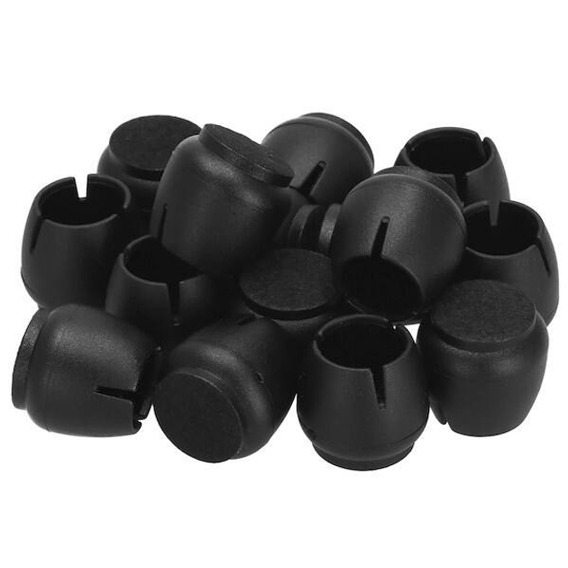 Nakładki na nogi krzesła silikonowe Springos HA7254 12-16 mm 16 szt Czarne  (5907719436104) - obraz 1