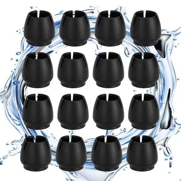 Nakładki na nogi krzesła silikonowe Springos HA7254 12-16 mm 16 szt Czarne  (5907719436104) - obraz 19