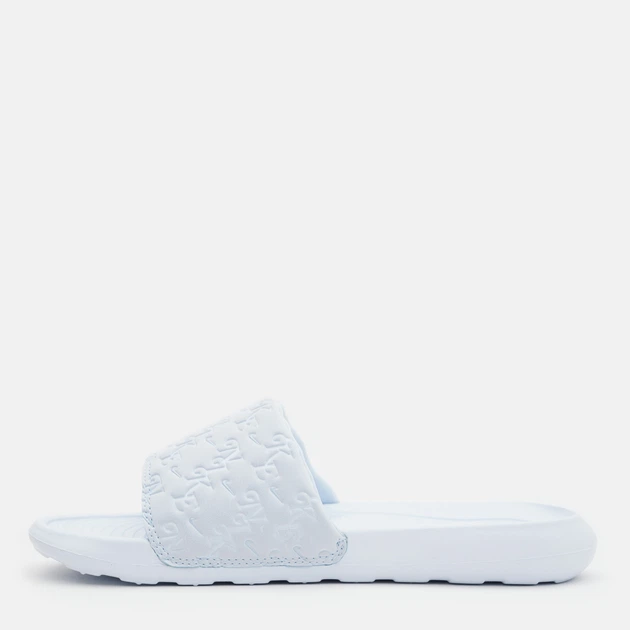 Женские шлепанцы для пляжа Nike Victori One Slide Print HQ7022-400 39 (8US) 25 см Светло-голубые (197863000503) - Фото 4 Женские шлепанцы для пляжа Nike Victori One Slide Print HQ7022-400 39 (8US) 25 см Светло-голубые (197863000503) - изображение 4