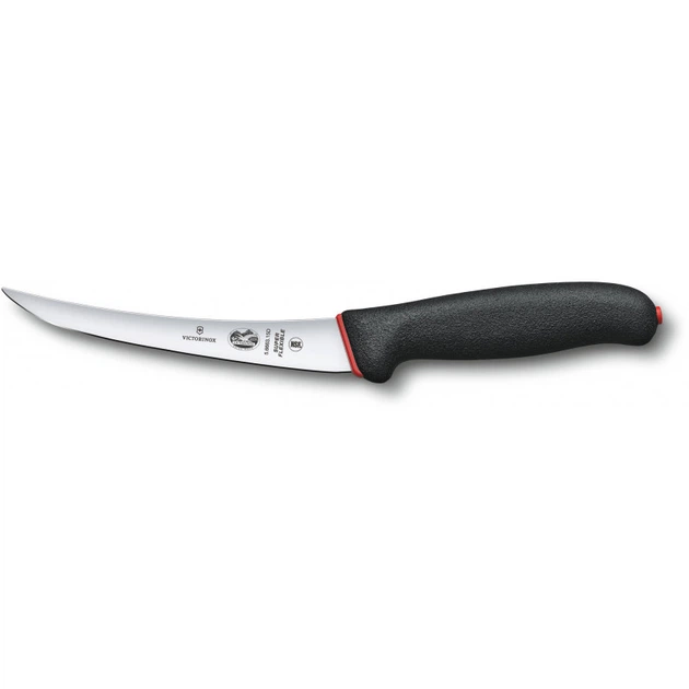 Обвалювальний ніж Victorinox DUAL GRIP Boning Super Flexible 15см чорн 5.6663.15D - Фото 1 Обвалювальний ніж Victorinox DUAL GRIP Boning Super Flexible 15см чорн 5.6663.15D - зображення 1