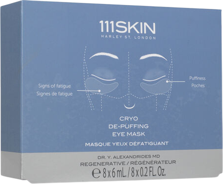 Набір масок під очі 111Skin Cryo De-Puffing 6 мл 8 шт (ZES5060280377907) - зображення 1