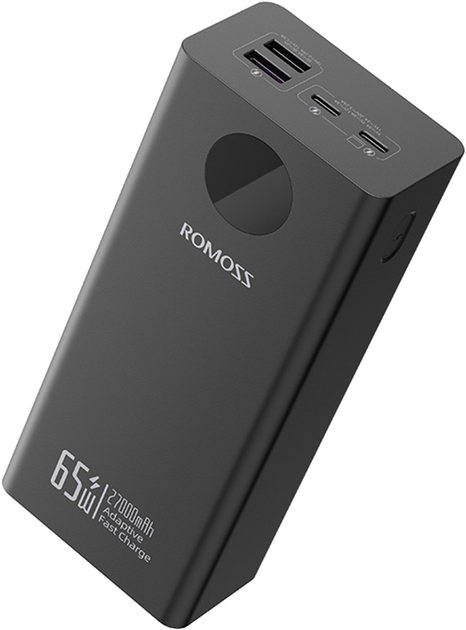 Powerbank Romoss PEA27S Pro 27000mAh 65W Black (6958377522158) - obraz 2