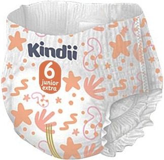 Підгузки-трусики для дiтей Kindii рants розмір 6 Junior Extra 15+ кг 20 шт (5900095037330) - изображение 3