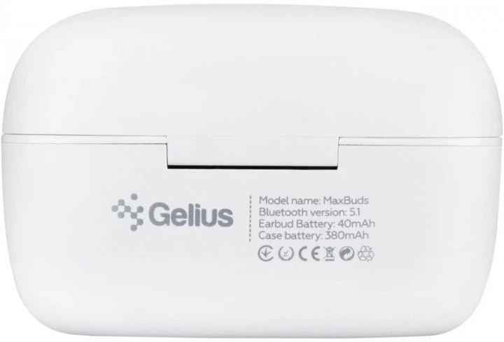 Навушники BT Gelius MaxBuds GP-TWS025 White - зображення 6
