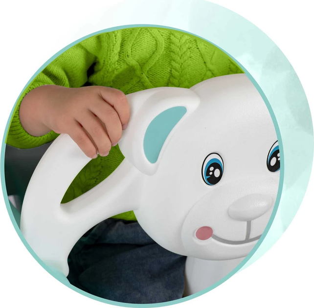 Huśtawka kubelkowa dziecięca Ricokids 3 w 1 Miś Turkusowa (5903890601522) - obraz 4